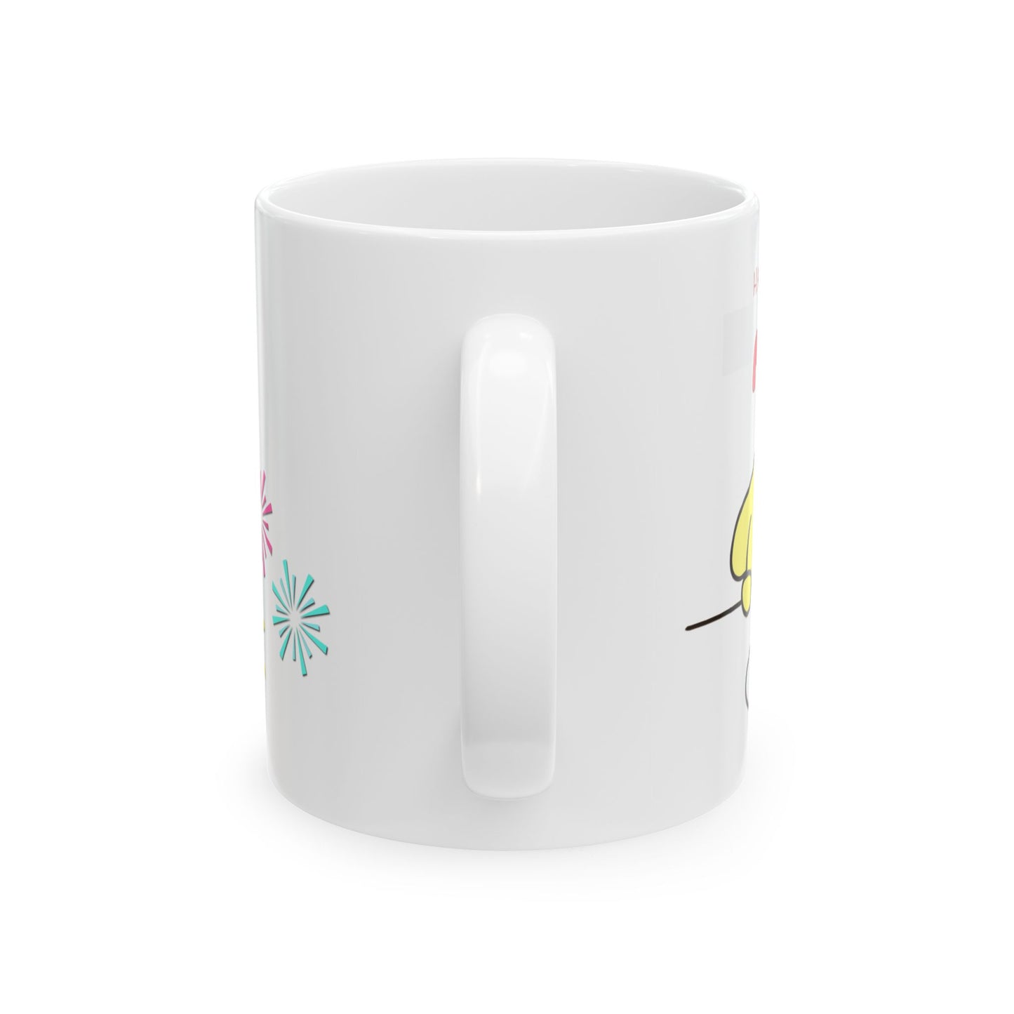 Happy Birthday Cartoon Ceramic Mug - Fun Gift for Kids