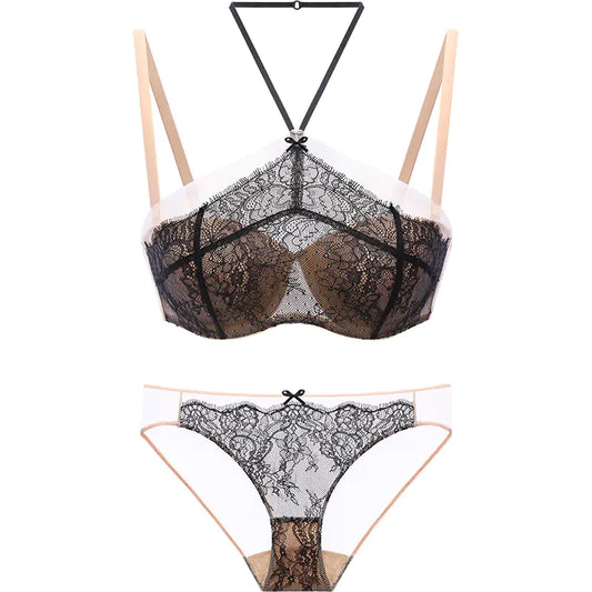 BOTHYOUNG Lace Push-Up Bra Set for Small Bust - Lingerie