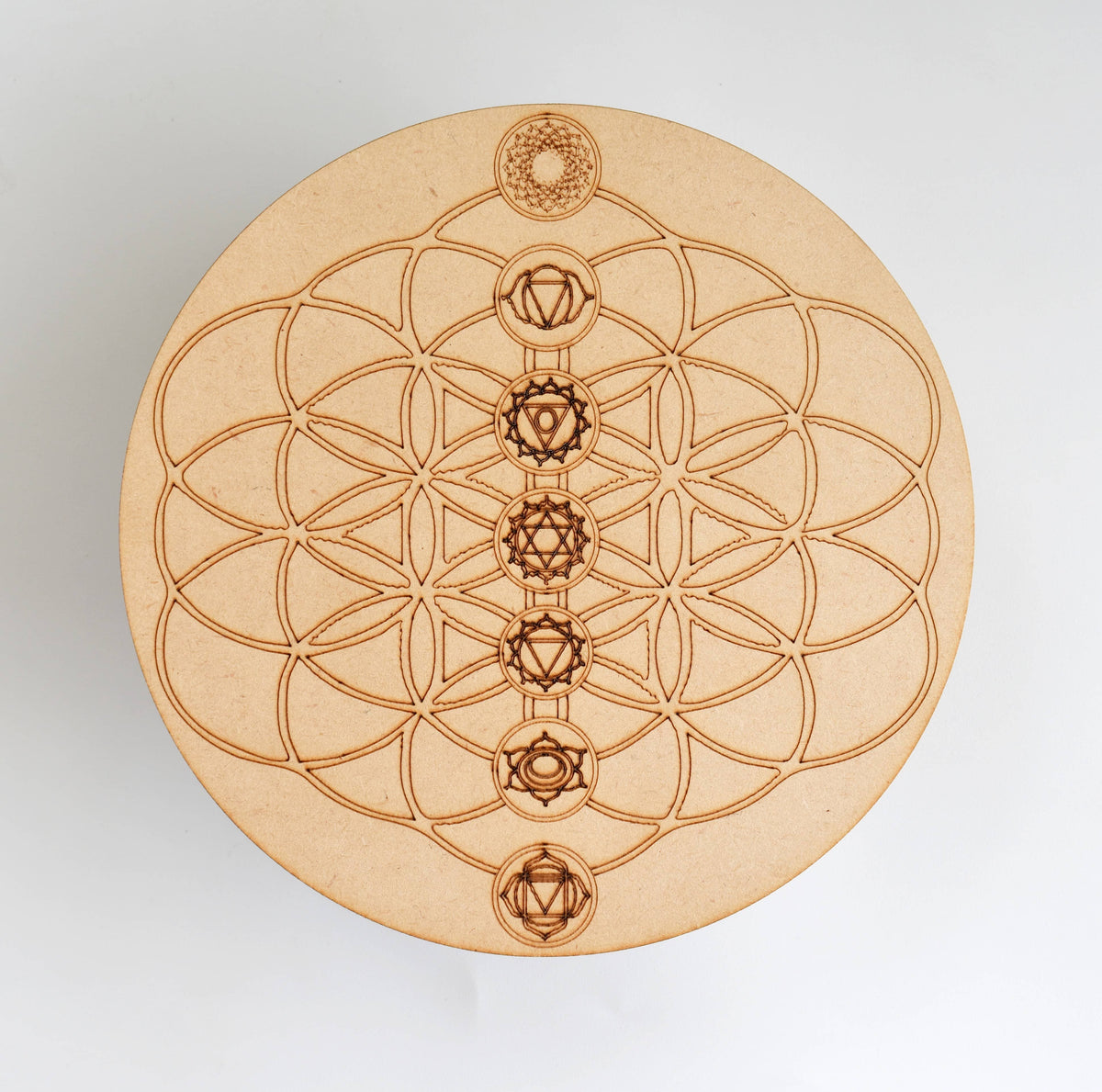 6" Dowsing Pendulum Board, Dowsing Board Grid Board