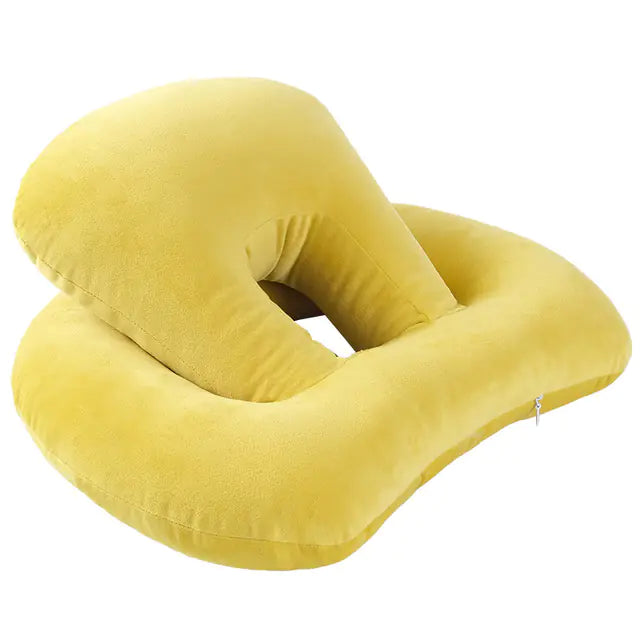 U-Shaped Neck Support Travel Pillow with Arm Rest