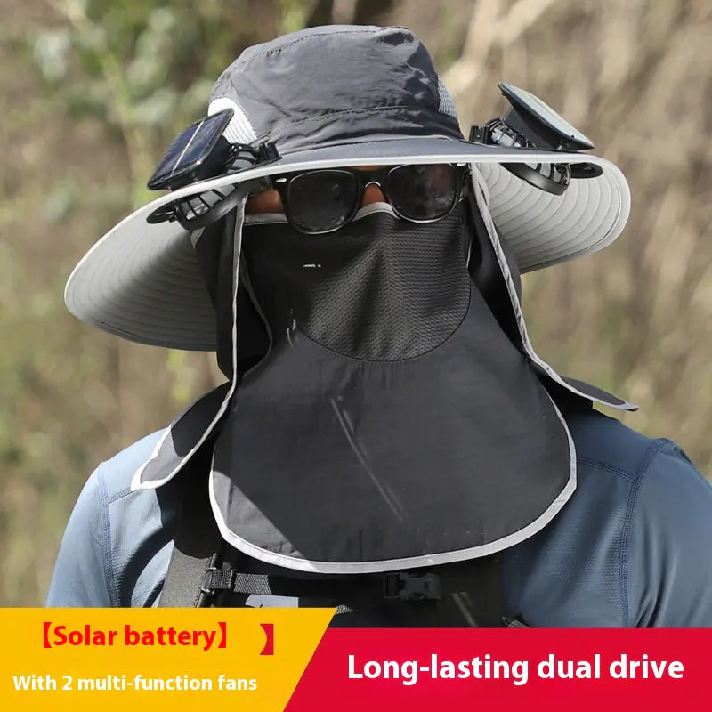 Solar Fan Outdoor Sun Hat - 888