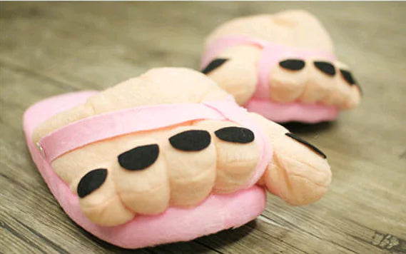 Cute Winter Cotton Slippers for Couples with Cartoon Design- 888