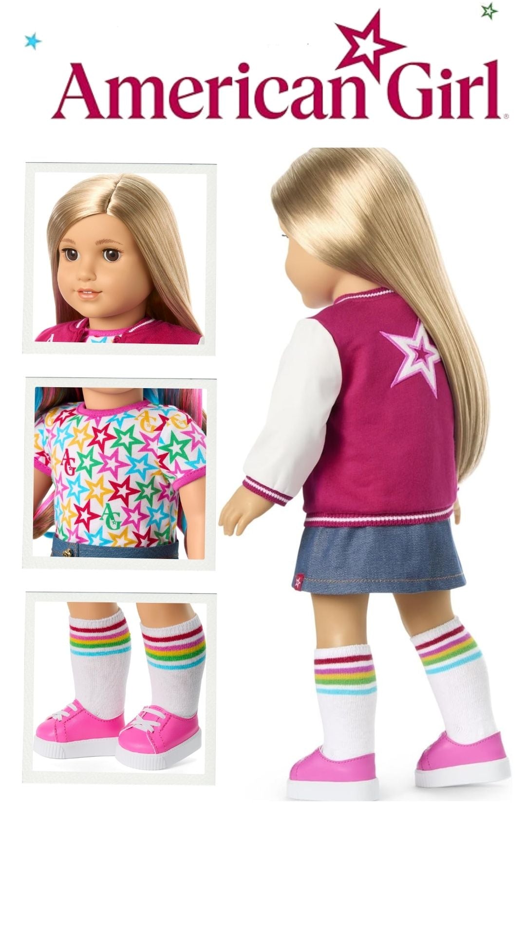 American Girl, Truly Me 18-inch Doll #131 with Brown Eyes, Straight Blonde Hair, Light-to-Medium Skin, for Ages 6+