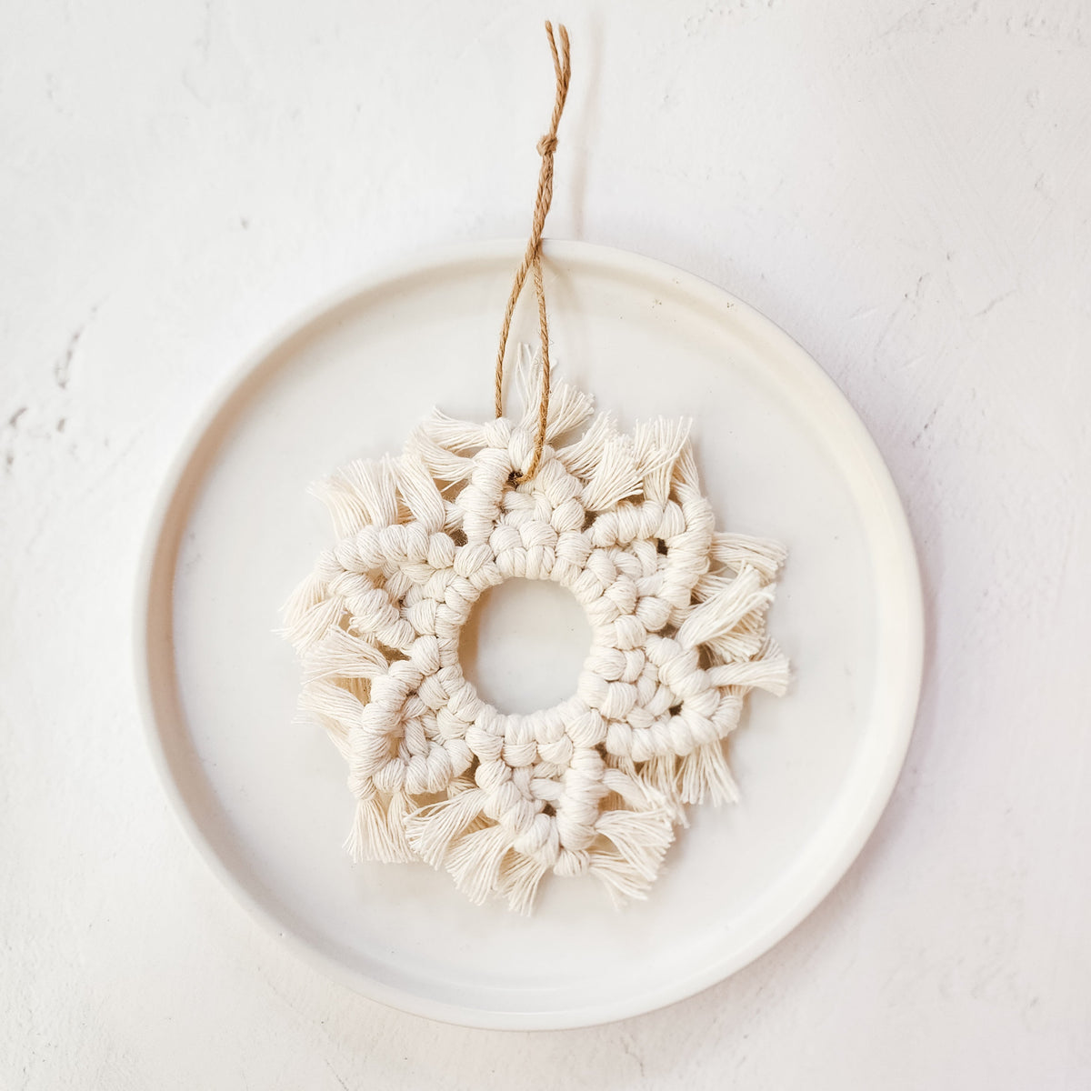 Macrame Snowflake Ornament