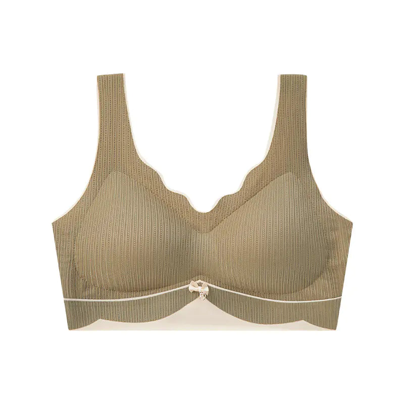 Plus Size Seamless Wireless Sports Sleep Bra for Women - Lingerie