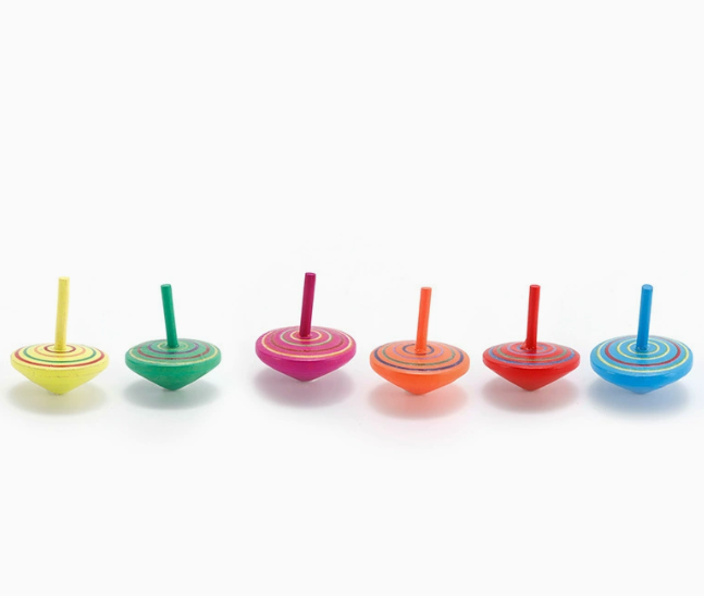 Wooden Spinning Top Desk Toy - 888
