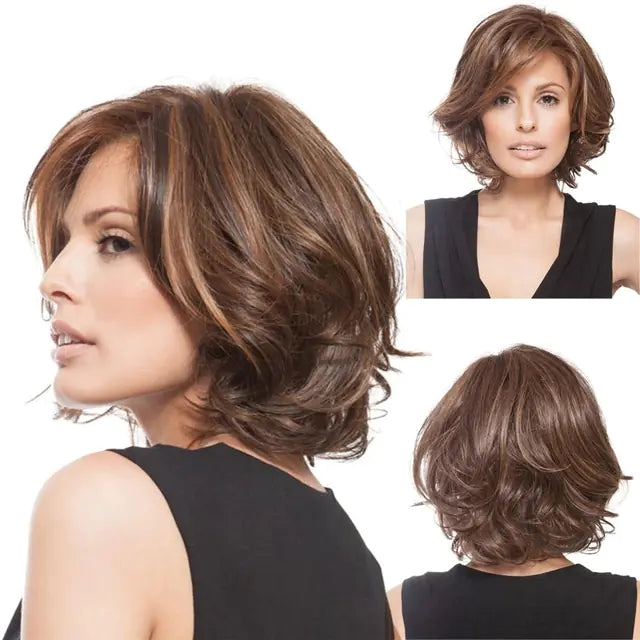 High-Quality Synthetic Short Curly Wig for Everyday Use - 888