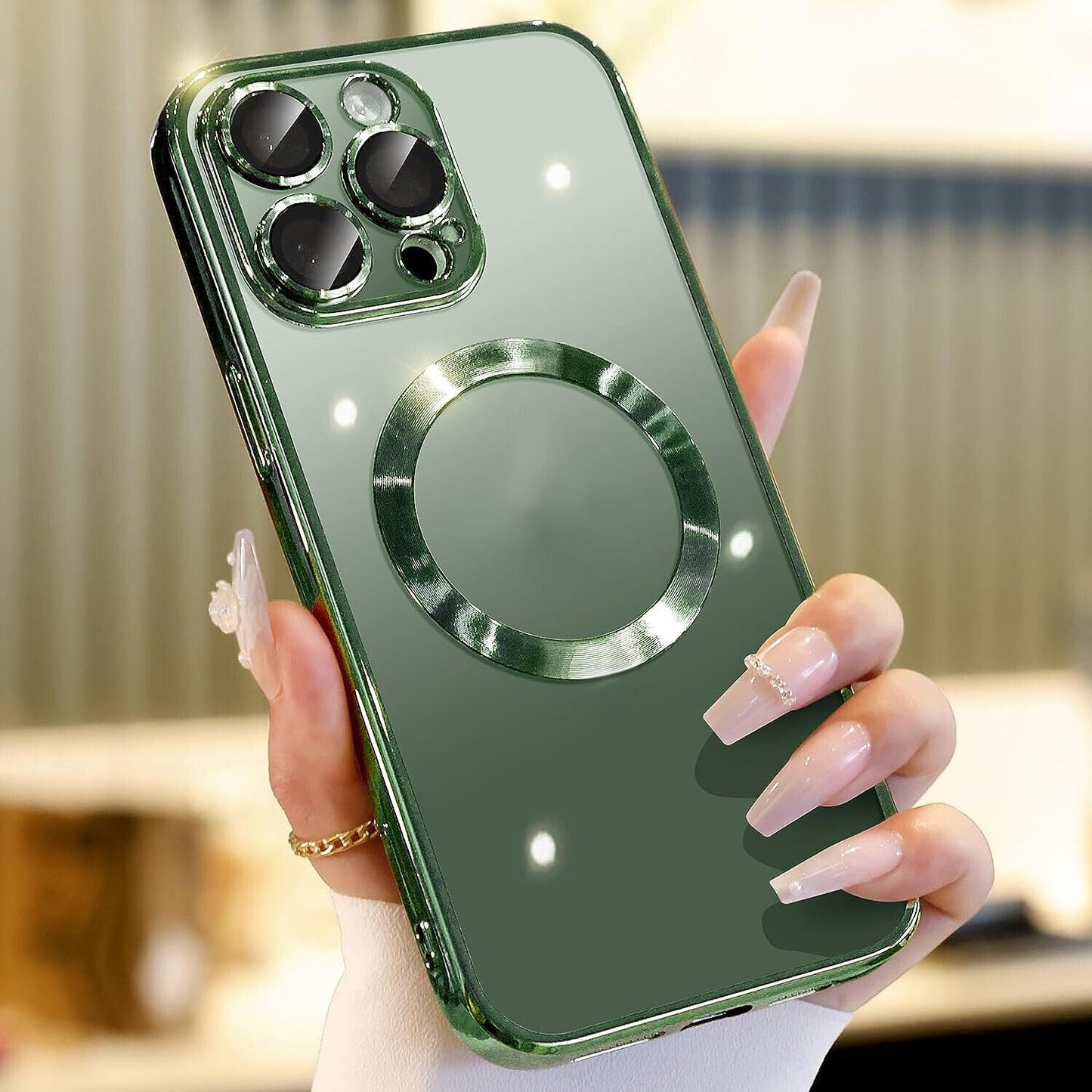 For Apple iPhone 14 13 12 11 Pro Max Case Mag Safe Magnetic Camera Lens Cover - Us seller