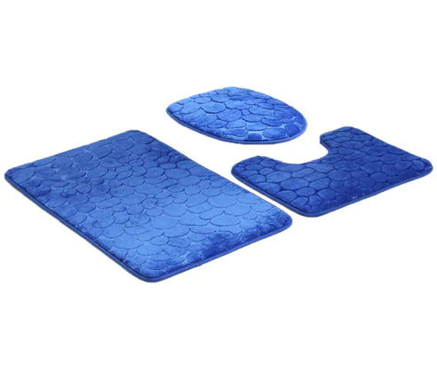 3-Piece Non-Slip Bathroom Rug Set - 888