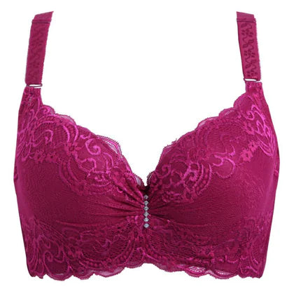 Plus Size Lace Underwire Bra for Women, Comfort Fit - Lingerie