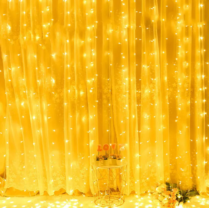 3x3 Meters 300 Solar Curtain Light - 888