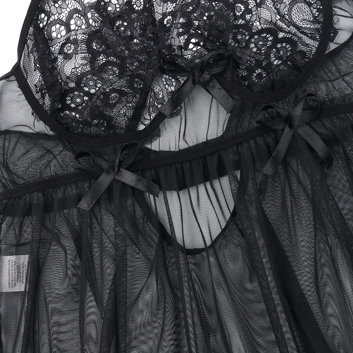 Lace Lingerie Nightgown for Women - Sexy Sleepwear