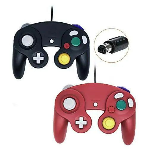 2 Pack Wired NGC Controller Gamepad for Nintendo GameCube GC & Wii U Console USA