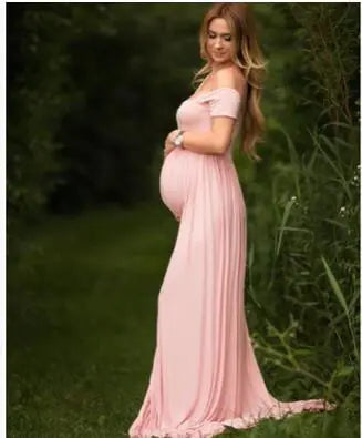 Maternity Maxi Dress for Photography and Baby Showers - 888