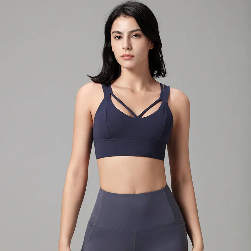 Yoga Vest Women's Sports Bra with Breathable Support - Lingerie