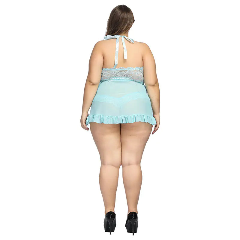Plus Size Lace Lingerie Sleepwear for Women