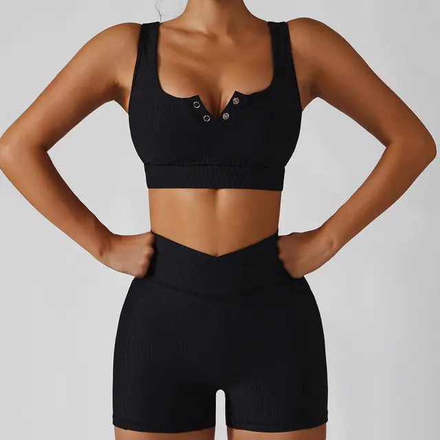 Women's Shockproof Push-Up Sports Bra - Lingerie