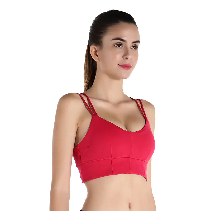 Cross-Back Sports Bra for Yoga and Fitness - Lingerie