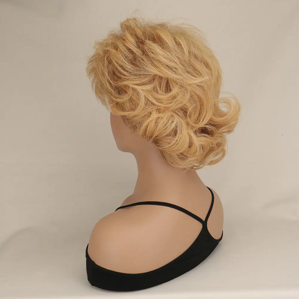 High-Quality Synthetic Short Curly Wig for Everyday Use - 888