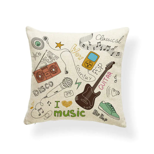 Cotton and Linen Decorative Pillowcase