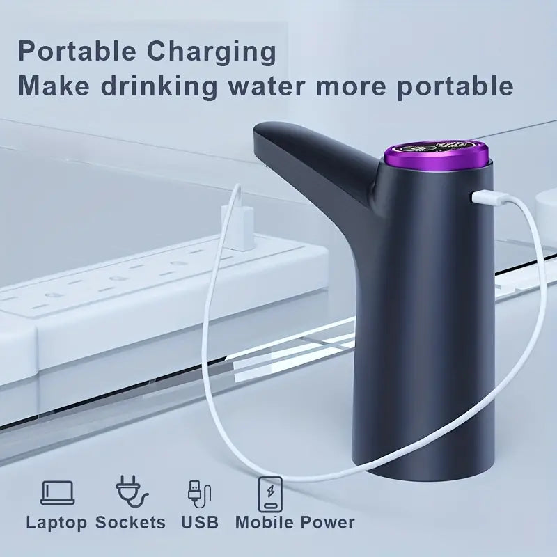 Wireless Portable USB Charging Water Bottle Pump