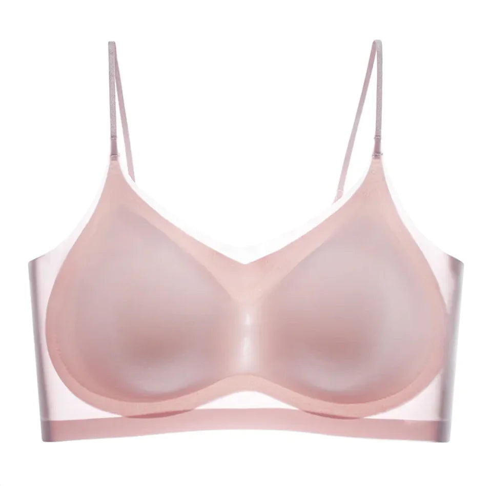 Ultra-Thin Gauze Beauty Back Sling Bra - Lingerie
