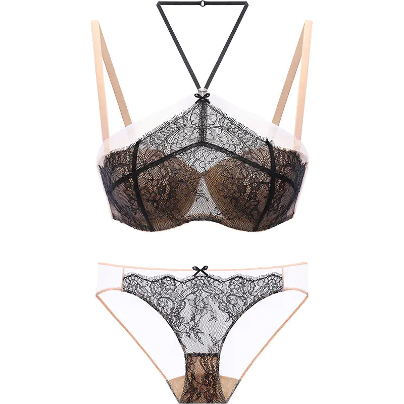 BOTHYOUNG Lace Push-Up Bra Set for Small Bust - Lingerie