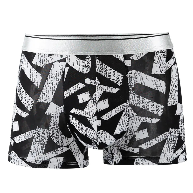 Men's Ice Silk Boxers - Comfortable and Breathable - Lingerie