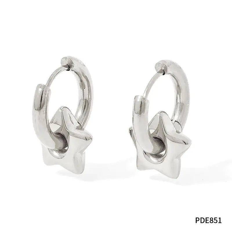 XINGX Earrings Stainless Steel Glossy Earrings