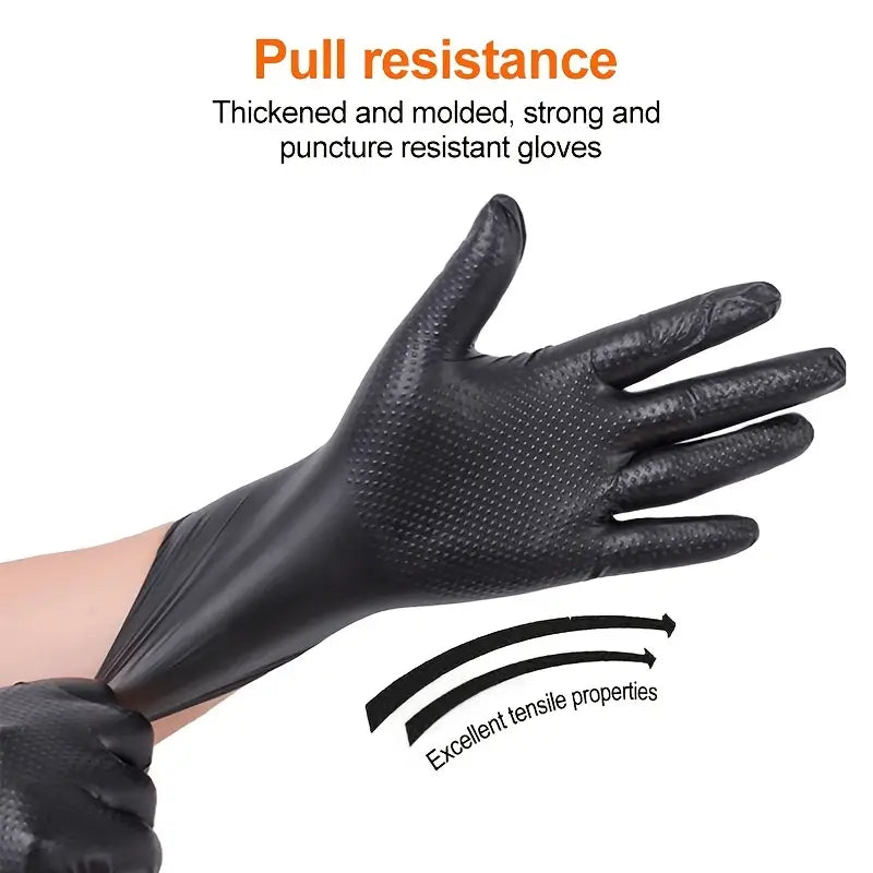 Diamond Pattern Nitrile Gloves - 888