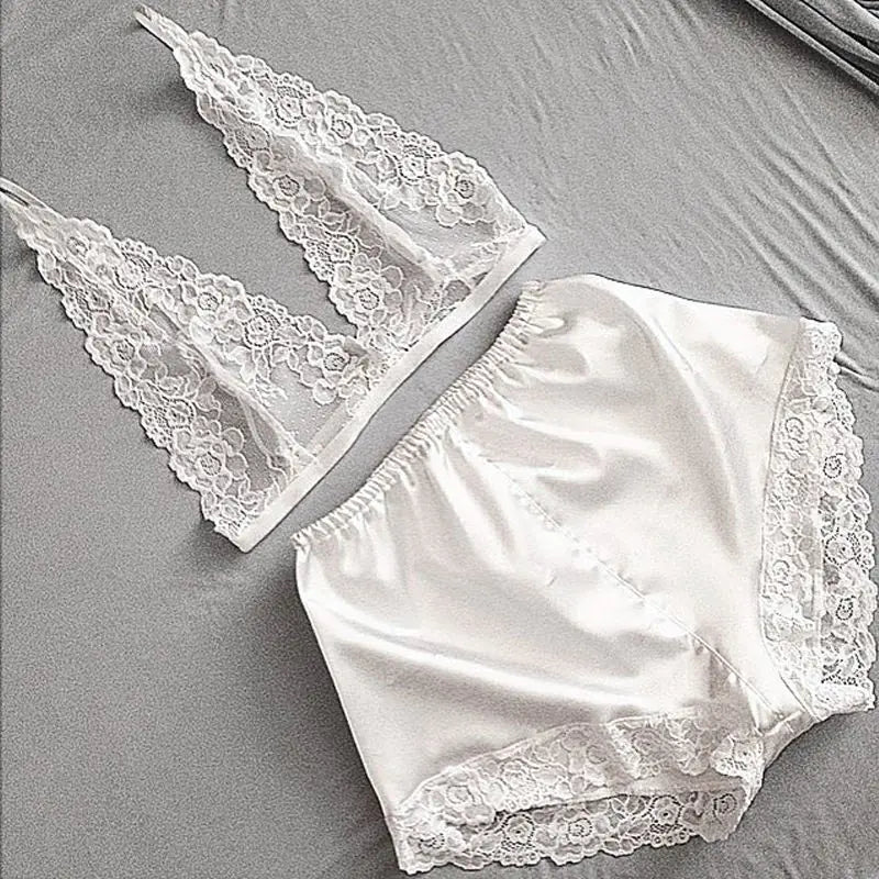 Lingerie Set with Sexy Lace Sleepwear