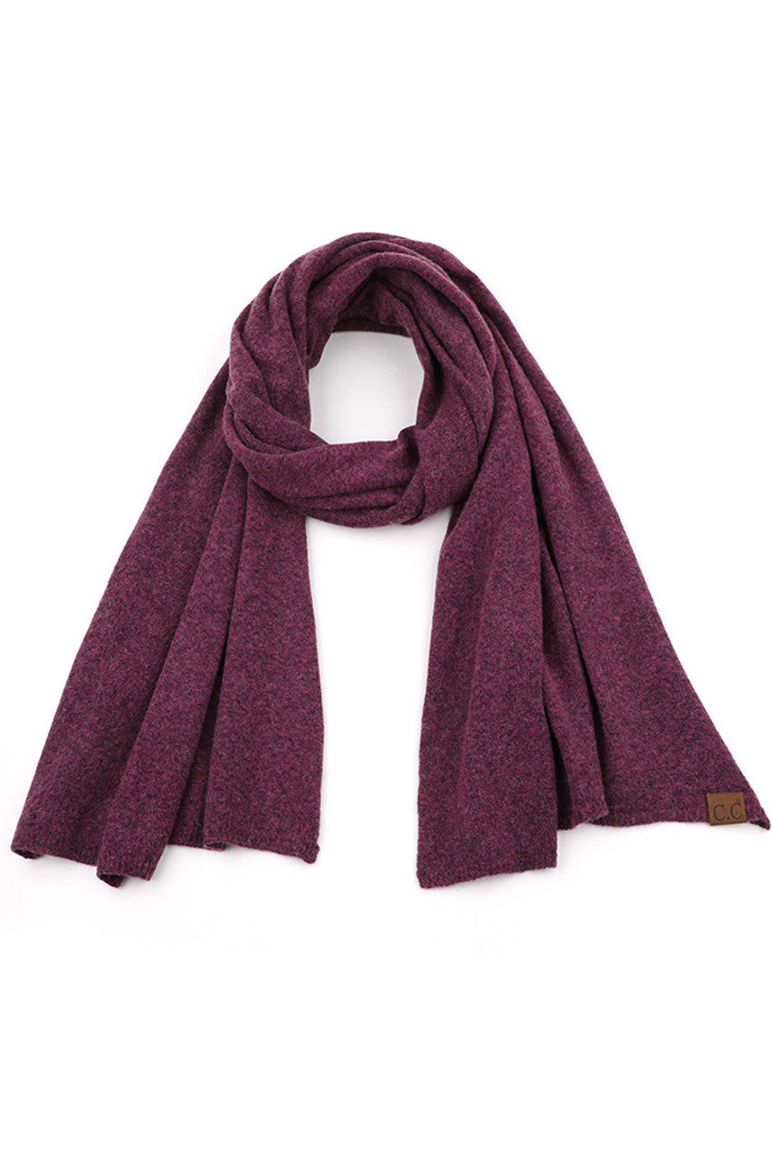 C.C Soft Recycled Fine Yarn Cuff Scarf