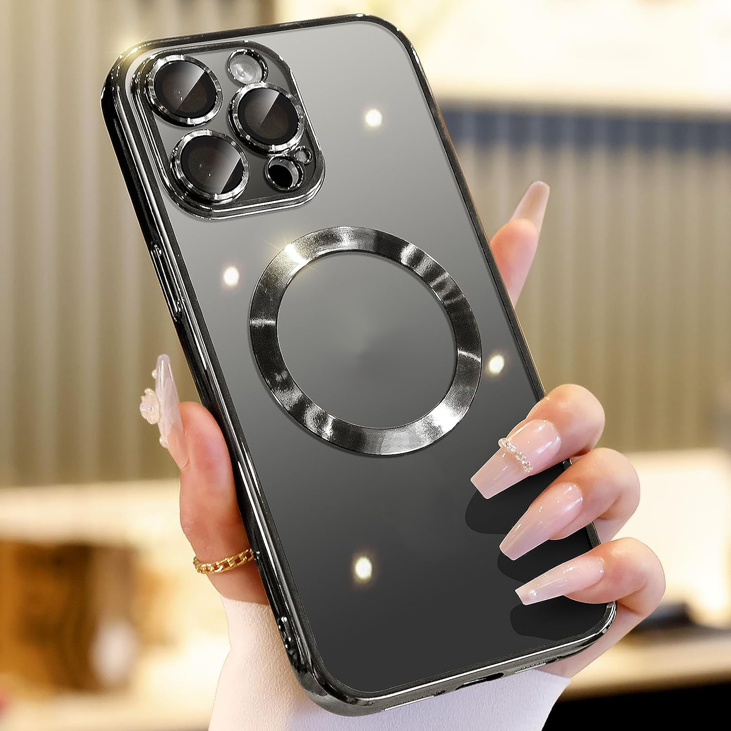For Apple iPhone 14 13 12 11 Pro Max Case Mag Safe Magnetic Camera Lens Cover - Us seller