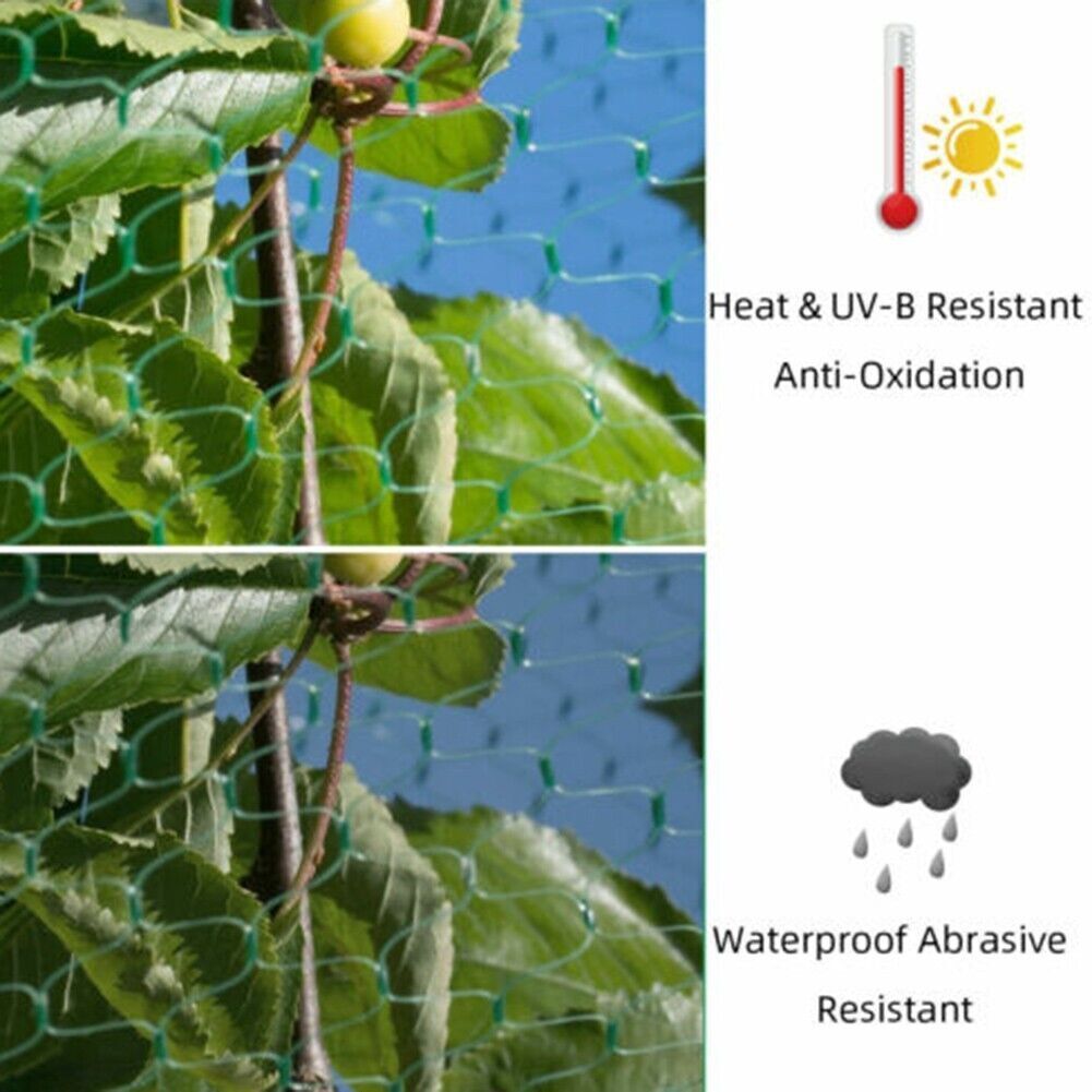 33FT Anti Bird Netting Pond Net Protection Tree Crops Plants Fruits - spt