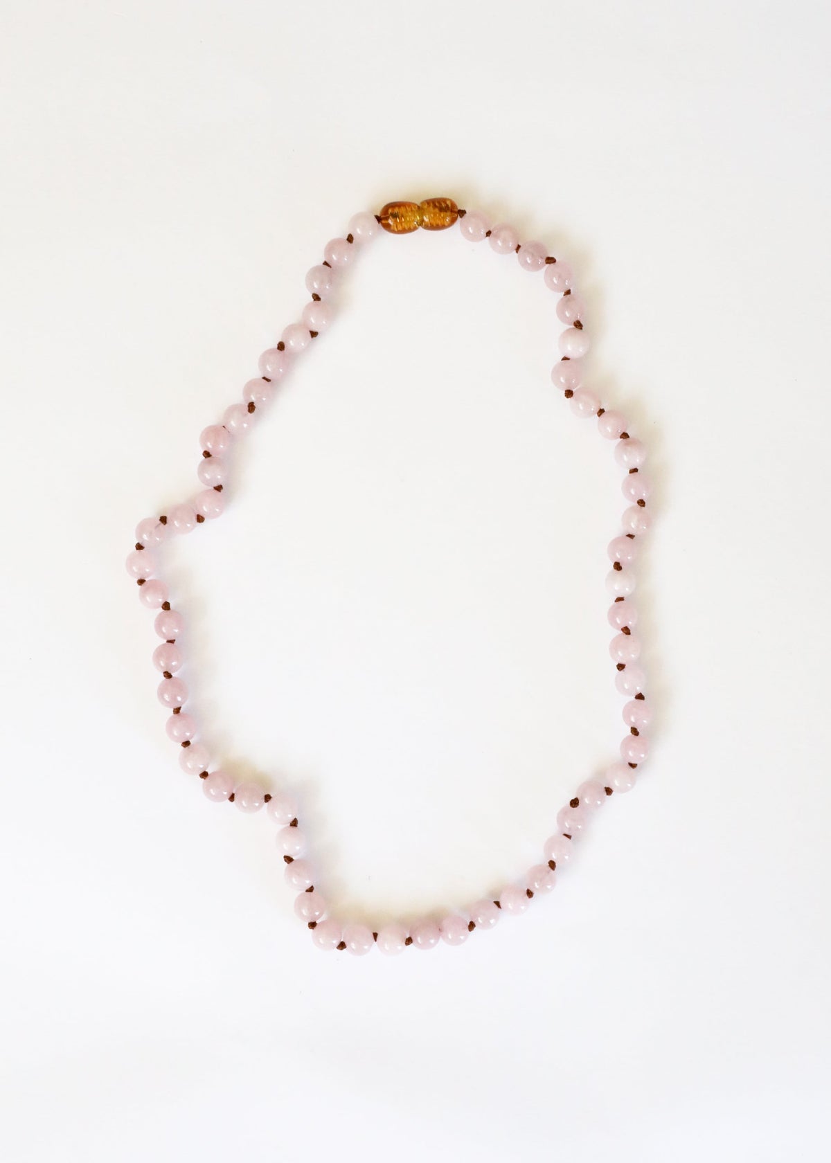 Pure Gemstone + Natural Rose Quartz || Beaded Necklace