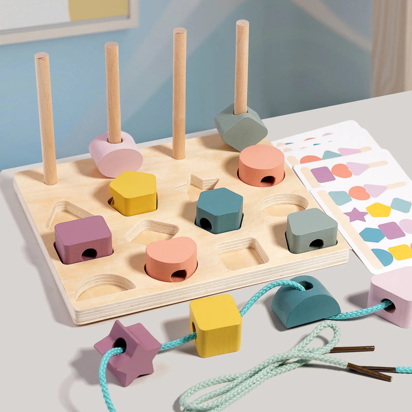 Wooden Shape Matching Board - 888