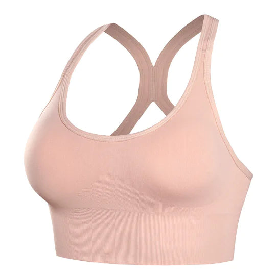 Adjustable Shockproof Sports Bra with Seamless Design - Lingerie