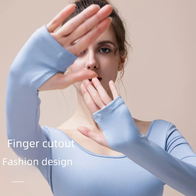 New Autumn Winter Yoga Long Sleeve Top with Padding - Lingerie