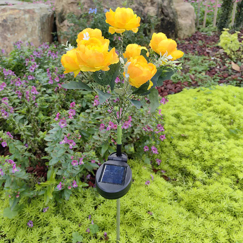 Solar LED Peony Garden Light for Outdoor Decoration - 888