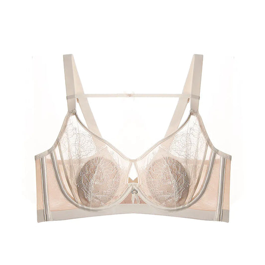 Ultra-Thin Women's Lace Memory Foam Underwire Bra - Lingerie