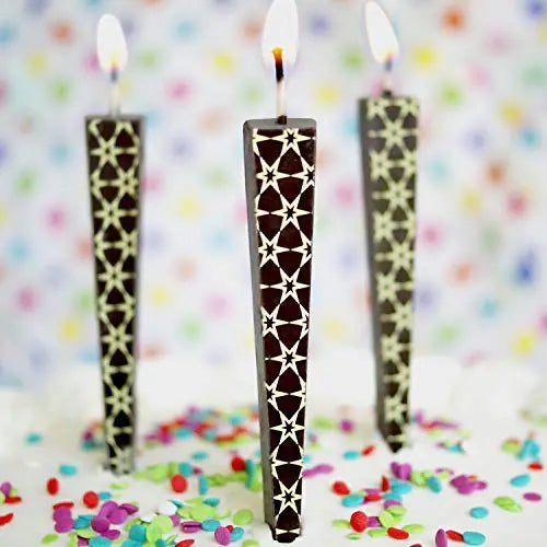 Let Them Eat Candles Edible Chocolate Birthday Candles Dark Chocolate Stars Set of 3