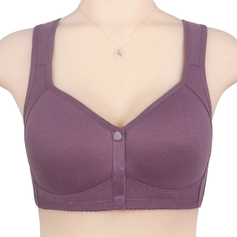 Front-Closure Plus Size Comfort Wireless Bra - Lingerie