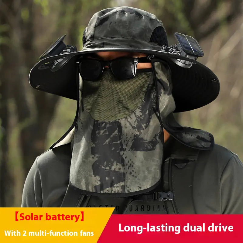 Solar Fan Outdoor Sun Hat - 888