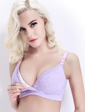 Cross Nursing Bra for Maternity and Breastfeeding - Lingerie