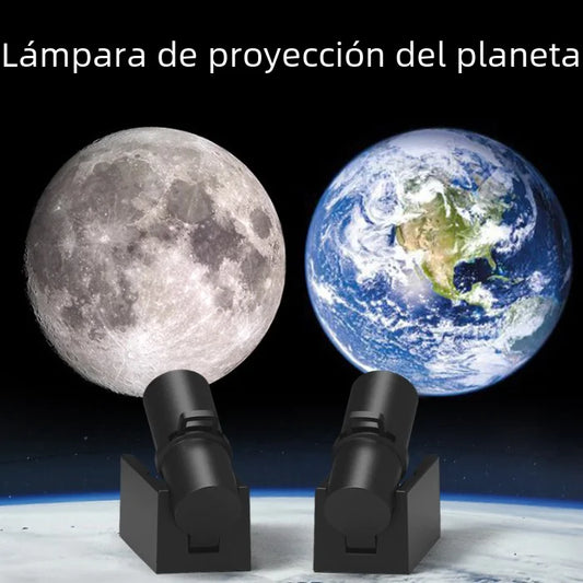 Creative Planet Projector with Charging Moon Lamp