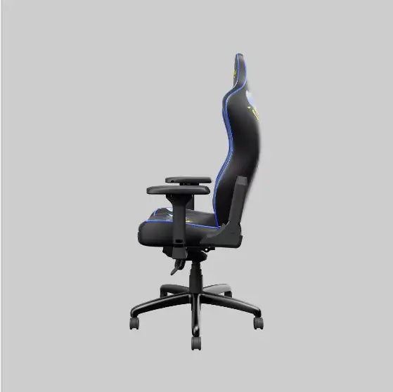 Cute black leather gaming chair support ensures optimal comfort and spine health pain-free back