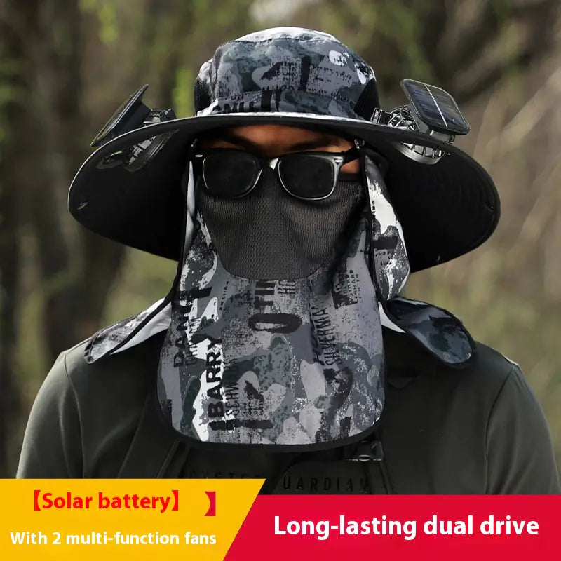 Solar Fan Outdoor Sun Hat - 888