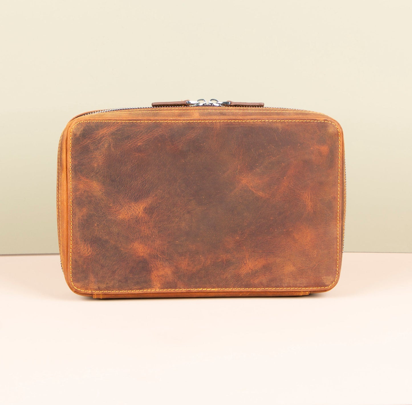 Leather Tech Organizer Case - Rich Brown - Oslo