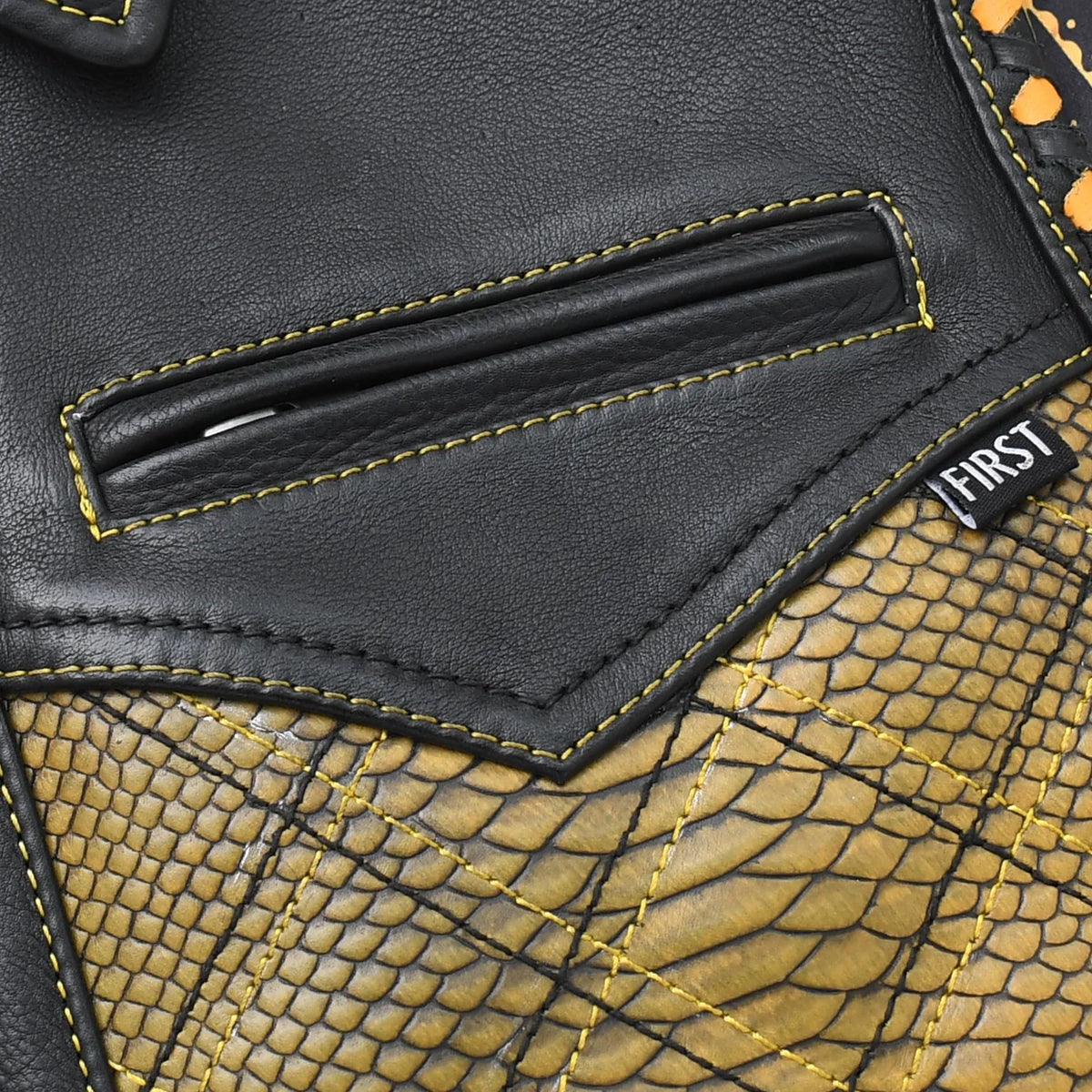 Kingsnake Men’s Motorcycle Leather Vest