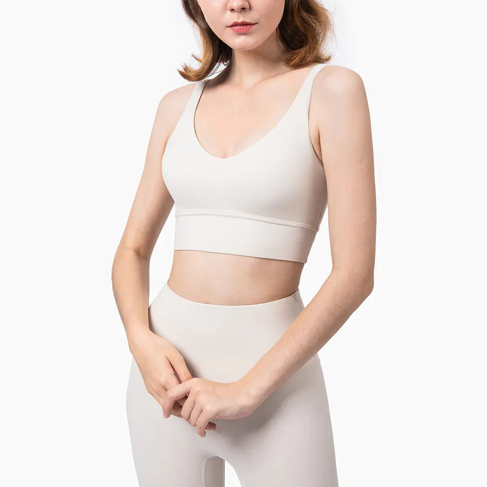 New Deep V Sports Bra for Yoga and Fitness - Lingerie